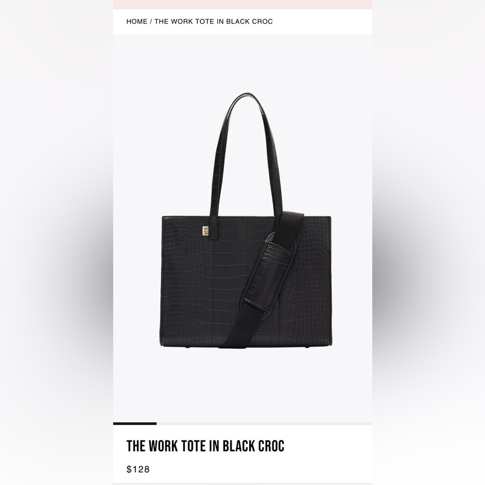 Beis black work tote (there’s a large one but this is the smaller one)